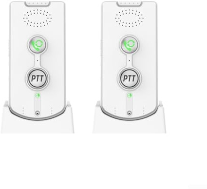 Marchfunny Wireless Intercom Doorbell with Two-Way Voice Chat, Smart Telephone-Style Home Communication, 1000m Range Signal(white)