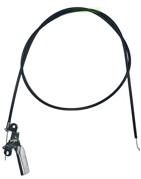 140 cm universal Bowdenzug Gaszug (Metall) mit Hebel kompatibel mit Rasentraktor Rasenmäher