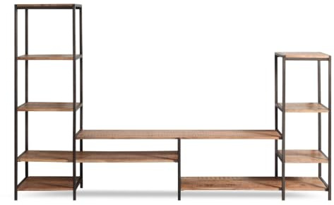 WOLF MÖBEL WOOD YOU LIKE Shelf Wohnwand Regal mit 9 Ablagen | Massivholz, handgefertigt, Unikat