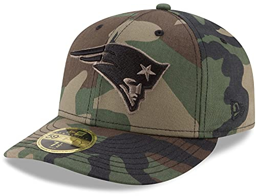 New Era 59Fifty LOW PROFILE Cap - New England Patriots wood - 7 3/8