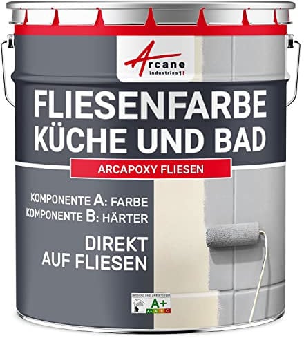 PITTURA PER PIASTRELLE CUCINA E BAGNO - ARCAPOXY PIASTRELLE - Nero intenso RAL 9005 - ARCANE INDUSTRIES
