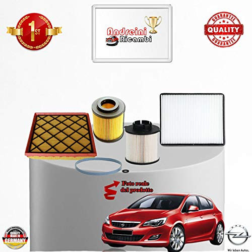 KIT TAGLIANDO 4 FILTRI ASTRA J GTC SW 1.7 CDTI 81KW 110CV DAL 2009 ->