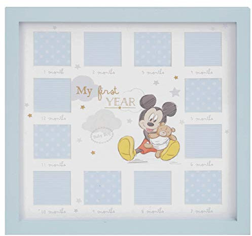 Disney Mickey Mouse Baby Boy First Year 12 Month Multi Photo Frame
