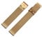 Kistanio 20 mm Milanaiseband aus Edelstahl Druckverschluss Meshband Khaki - ME-20-KH