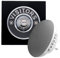 Modern Living Square Perspex Wireless Doorbell in Black and Visitors Chrome - Plug in F5R-Recordable