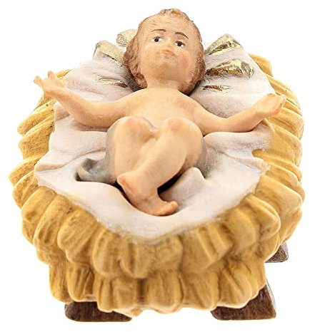 Jesuskind aus Holz für Raffaello-Krippe von 15 cm, Grödnertal