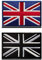 Zcketo 2 St. Britische Union England-Flagge Emblem Grossbritannien UK Gestickt Verschluss Aufnäher für Kleidung Taschen Rucksack Uniform Weste Hundegeschirr Militär Taktisch Draussen Jersey