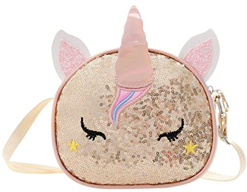 VALICLUD Einhorn Pailletten Umhängetasche Kleine Mädchen Geldbörsen Pailletten Einhorn Geldbörsen für Mädchen Kinder Geldbörse Einhörner Geschenke für Mädchen