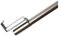Deco-Raum Gardinenstange ausziehbar Edelstahl-optik Länge 60-90 cm Spannvitrage für Fenster Spannstange auf den Fensterflügel Durchmesser 9mm Metall