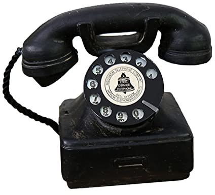 Téléphones Rétro Créatifs, Modèle de Téléphone Fixe à L'ancienne avec Cadran Rotatif, Téléphone Rotatif Vintage en Résine Décorative Européenne pour Maison Bureau Ornement D'hôtel