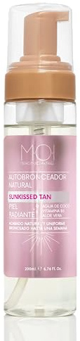 Selbstbräuner in natürlicher Maus mit Kokoswasser, natürliche Bräunung bis zu 1 Woche, 200 ml Moi Suncare