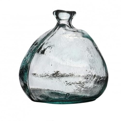 NATURAL LIVING Mila Vase 10 L Recycled Glass Diameter 33 cm x Height 33 cm