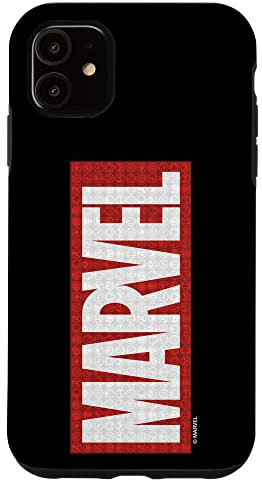 Hülle für iPhone 11 Marvel Classic Brick Logo mit Superhelden-Symbolen