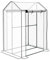 Outsunny Serre de Jardin PE, Serre de Balcon, bâche renforcée 135 g/m², châssis en Acier, 2 Portes zippées enroulables, pour légumes Plantes Fleurs, intérieur et extérieur, 100 x 80 x 150 cm Blanc