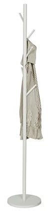 LOVE IT STORE IT - LOFT - Porte Manteau Sur Pied en Métal - Design Contemporain 5 Crochets à Différentes Hauteurs - Pied Pesé pour Stabilité - 170 cm - Blanc