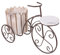 ABNNHK Blumenregal Pflanzenständer Blumenregalhalter Schmiedeeiserner Fahrradpflanzenständer Rustikaler Fahrrad-Blumentopfwagenhalter Blumenkorb Hausgarten Desktop-Dekoration Hoher Pflanz