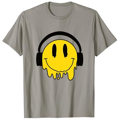Melting Yellow Smile Funny Smiling Melted Dripping Face Cute T-Shirt