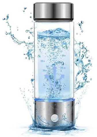 Hydrogen Water Bottle - 3000ppb Portable Hydrogen Water Generator with SPE/PEM Technology, Best Hydrogen Water Bottle for Structured Water, Home, Office, Fitness, and Wellness