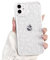 NITITOP Compatible with iPhone 11 Case Cute Clear White Durable Flower Floral Leave for Girls Women Soft TPU Transparent Colourful Frame Full Camera Lens Shockproof Protective Cover - White