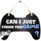 Gamer Sign - Can I Just Finish This Game Sign | Funny Gamer Room Décor | Novelty Game Controller Shaped Wooden Gamer Room Decor For Teen, Nursery Decoration