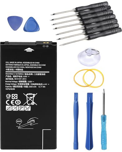 NEWASHAN Batterie EB-BG610ABE Compatible avec Samsung Galaxy J4 Plus (J4+) SM-J415F J6 Plus (J6+) SM-J610F J7 Prime SM-G610 Téléphone Portable Smartphone Li-po Accu Piles 3,85V 3300mAh avec Kit Outils