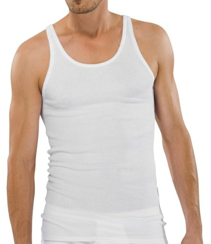 Schiesser Doppelripp Unterhemd 4er Pack white 3XL (9)
