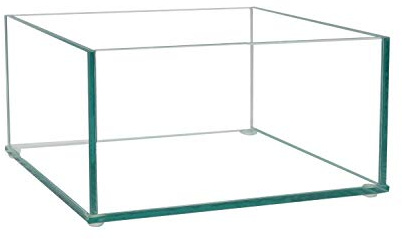 Royal Imports Glass Square Vases for Centerpieces 8 x 8 x 4Tall