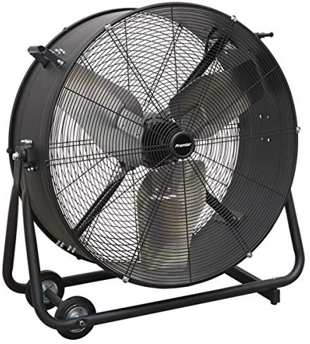 Sealey HVD30P 230V, Black, 30-Inch-HVD30P 230 V Industrial High Velocity Drum Fan, 30-Inch
