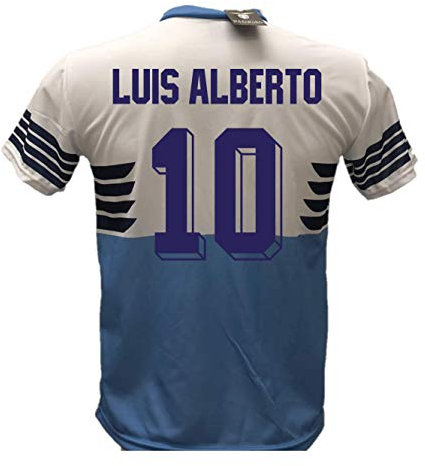 Maglia Calcio Lazio Luis Alberto 10 Replica Autorizzata 2018-2019 Bambino (Taglie 6 8 10 12) Adulto (S M L XL) (6 Anni)