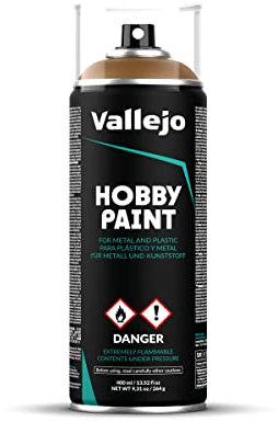 Vallejo 28014 - Leather Brown Spray Hobby Paint (400 ml)