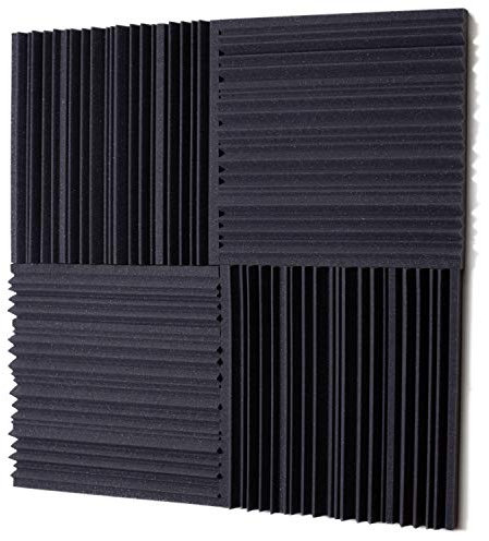 Keyhelm | Panneaux acoustiques ECG | 50 x 50 x Hauteur 6 cm D25 Gris Anthracite | Paquet de 20 (5 m²) | Correction Acoustique Moyenne à Haute fréquence |