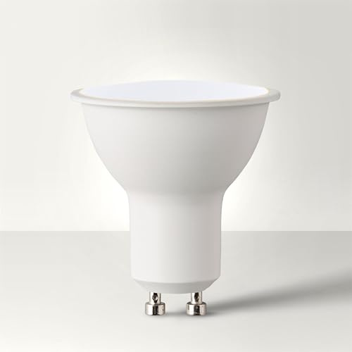 MiniSun | Thermo Plastic Dimmable 5W SMD LED GU10 Light Bulbs | LED Bulbs, Home Décor & Improvement Essential | Includes Bulb [3000K Warm White]