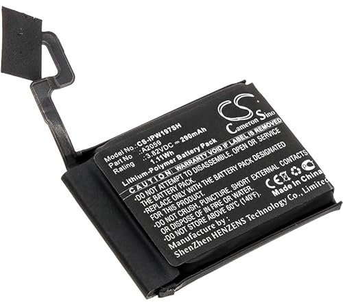 TECHTEK battery compatible with [Apple] A1976, Watch Series 4 44mm replaces A2059