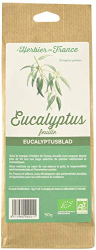 L'Herbier de France Eucalyptus Feuilles Bio Sachet Kraft 50 g