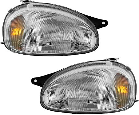Halogen Scheinwerfer Set links & rechts Hauptscheinwerfer Frontscheinwerfer H4 für Model Corsa B 73_ 78_ 79_ Combo 71_