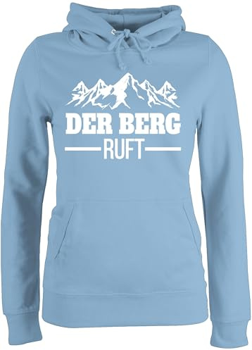 Shirtracer - Pullover Damen Hoodie Frauen - Skiurlaub Apres Ski - Der Berg Ruft