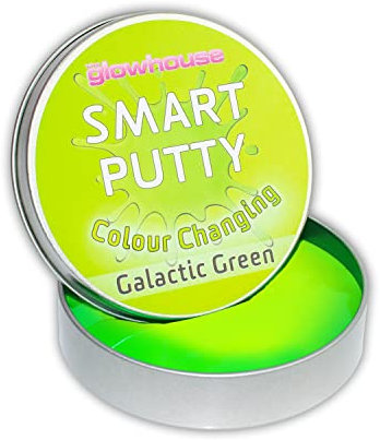 The Glowhouse Farbwechselnder wärmeempfindlicher Smart Slime Putty (Galactic Green)
