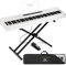 MUSTAR Digital Piano 88 Weighted Keys with Stand Touch Sensitivity, Full Size 88 Key Piano Keyboard Semi Weighted Electric Piano for Beginners, Wireless Connection, Portable Case, Sustain Pedal, White