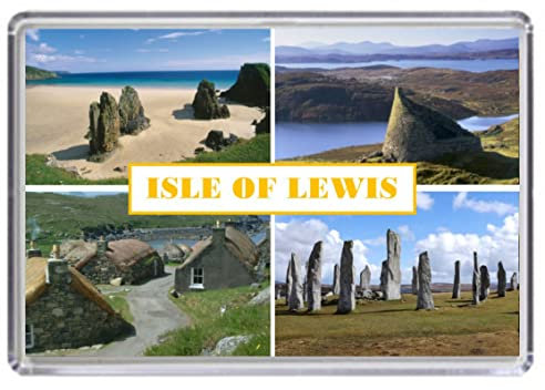 Isle of Lewis United Kingdom Scotland Souvenir Acrylic Fridge Magnet (Standard: 70x45mm)