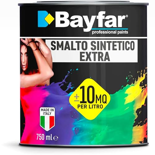 Smalto Vernice per legno ferro esterno interno 750ml (Bianco Perla RAL1013)