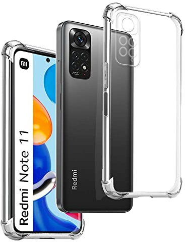 Funda Anti-Shock Gel Transparente para XIAOMI REDMI Note 11 Pro 4G - 5G - XIAOMI REDMI Note 12 Pro 4G, Ultra Fina 0,33mm, Esquinas Reforzadas, Silicona TPU de Alta Resistencia y Flexibilidad