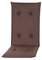 Pillows24 - Hochlehner Auflagen 4er Set - 120x50cm – 8cm Dick - Premium-Material 200gsm, UV- & Wasserabweisend | Gesteppte Sitzauflagen Hochlehner | Gartenstuhlauflagen für Gartenmöbel | Braun