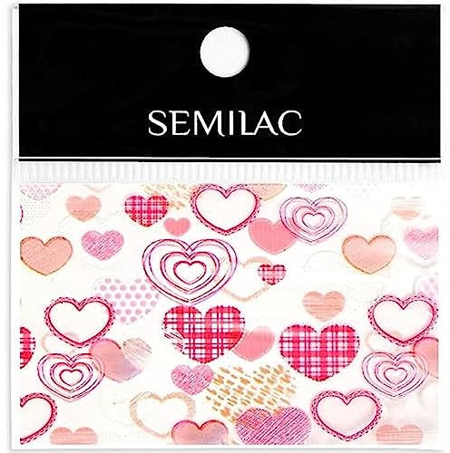 Semilac Nail fransfer foil 26 Pink Heart