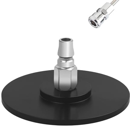 Leistungsstarker Saugnapf-Adapter, 10,2 x 5,3 cm, passend für Lovense Vac-U-Lock Maschinen, Luftanschluss, Gerät, Zubehör, Geschenk, Schwarz