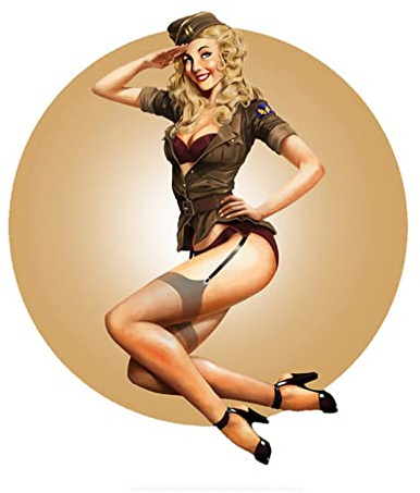 MACMRD Auto Aufkleber 13X11,5 cm Pin Up Girl Aufkleber Auto Styling Aufkleber wasserdichte Aufkleber