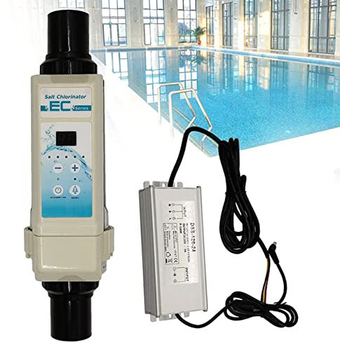 XDLYWUZIQ Elektronischer Chlorgenerator, Salzchlorinator, 8/16/12/20 G/h Chlorgeneratorsystem Wasserstandserkennung Salzstand Aus Kunststoff,12g/h