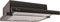 Gurari Campana extractora plana GCH B 117 BL Prime Incl. recirculación de aire, juego de extracción, campana extractora 60 cm, negra, cristal negro, 1000m³/h, aspiración muy potente, aire extraído