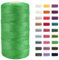 CAMAL Polypropylene Garn 1,5mm x 200m Häkelgarn für Taschen Makramee Garn für Handtasche Häkeln Polypropylene Yarn für Handwerk Wohndekorationen, Platzteller, Umhängetasche (Fruchtgrün)