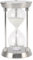 Hapivida Metall Sanduhr Timer, Vintage Sanduhr Ständer mit Weißem Sand für Wohnzimmer, Zuhause, Küche, Schreibtisch, Büro, Hochzeit Dekoration(15 Minute-Silber)