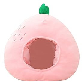 LICHENGTAI Pfirsich Hut Plüsch Obst Kopfbedeckung Netter Pfirsich Banane Hut Obst Party Cosplay Kostüm Foto Requisite Partyhüte Urlaub Accessoire für Frauen Mädchen Dress Up Kostüm Zubehör Party